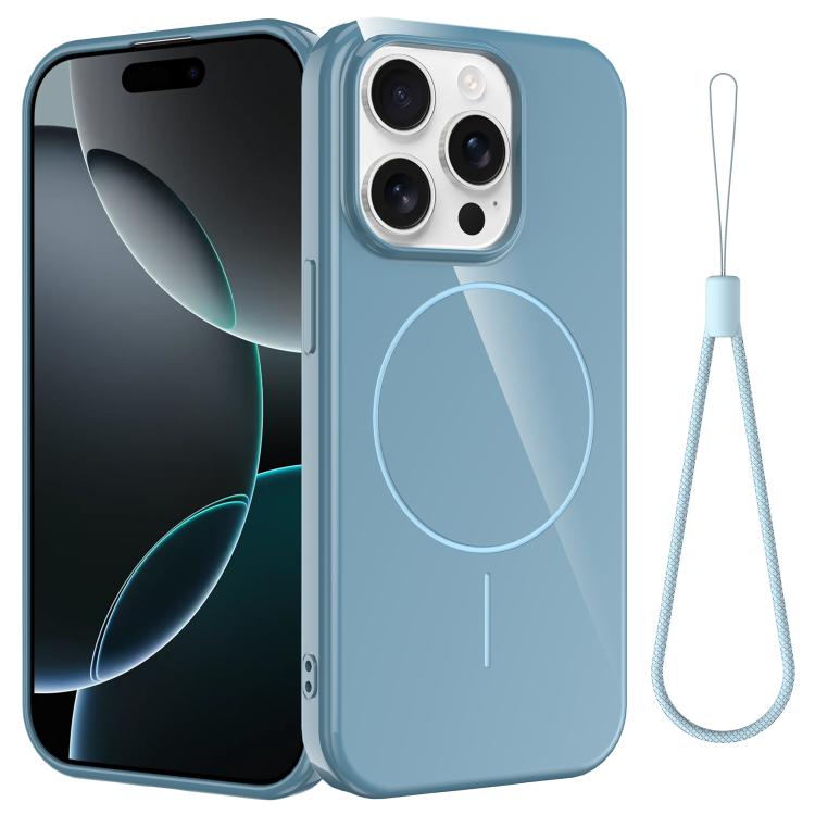 Glossy TPU Shockproof MagSafe Phone Case with Lanyard, For iPhone 14 Pro Max, For iPhone 13 Pro Max, For iPhone 13 Pro, For iPhone 13
