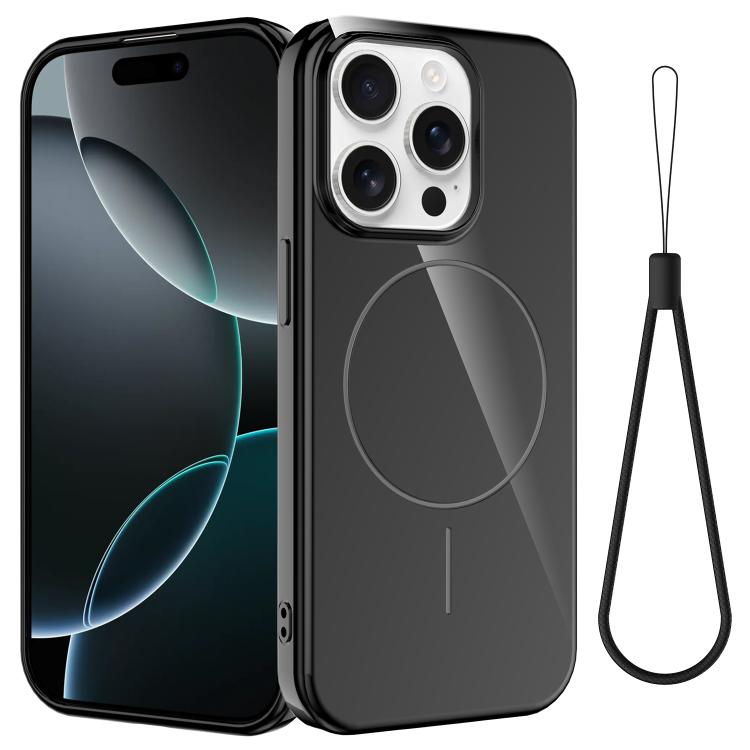Glossy TPU Shockproof MagSafe Phone Case with Lanyard, For iPhone 14 Pro Max, For iPhone 13 Pro Max, For iPhone 13 Pro, For iPhone 13