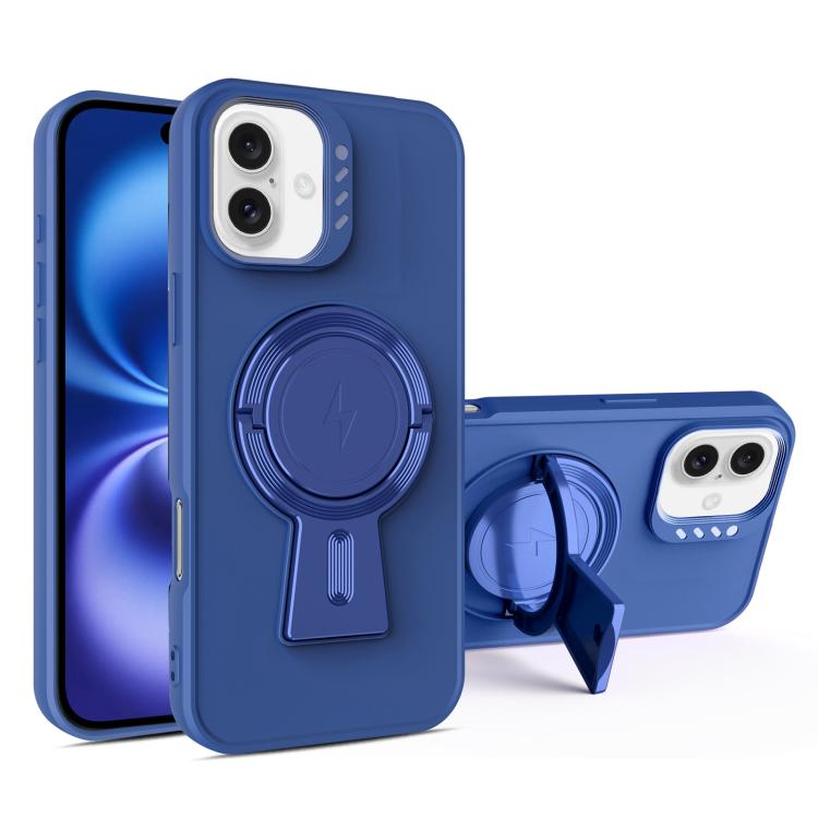 Y-shape Holder MagSafe Rugged Shockproof Phone Case, For iPhone 16 Pro Max, For iPhone 16 Pro, For iPhone 16 Plus, For iPhone 16