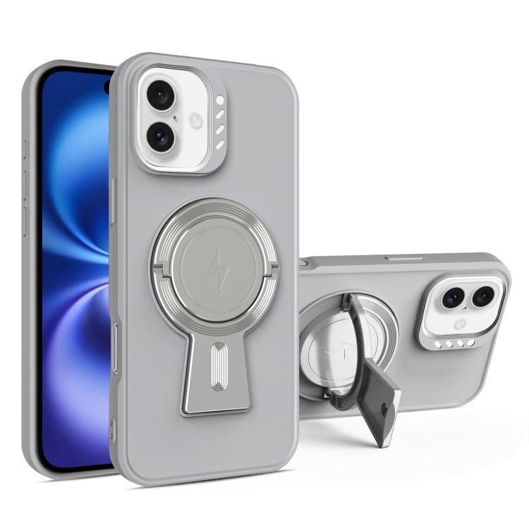 Y-shape Holder MagSafe Rugged Shockproof Phone Case, For iPhone 16 Pro Max, For iPhone 16 Pro, For iPhone 16 Plus, For iPhone 16