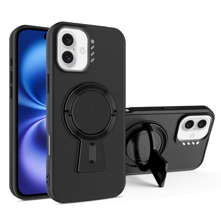 Y-shape Holder MagSafe Rugged Shockproof Phone Case, For iPhone 16 Pro Max, For iPhone 16 Pro, For iPhone 16 Plus, For iPhone 16