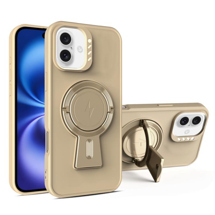Y-shape Holder MagSafe Rugged Shockproof Phone Case, For iPhone 16 Pro Max, For iPhone 16 Pro, For iPhone 16 Plus, For iPhone 16