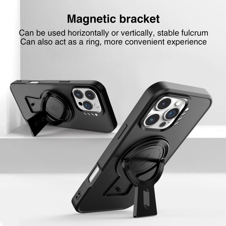 Y-shape Holder MagSafe Rugged Shockproof Phone Case, For iPhone 15 Pro Max, For iPhone 15 Pro, For iPhone 15 Plus, For iPhone 15