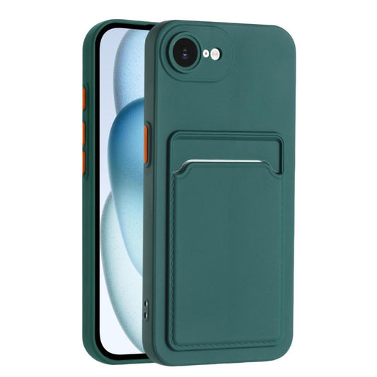 Skin Feel Card Contrast Color Button TPU Phone Case, For iPhone 16e