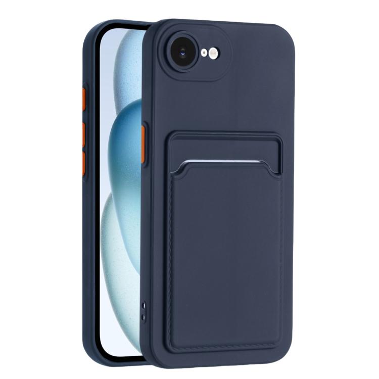 Skin Feel Card Contrast Color Button TPU Phone Case, For iPhone 16e