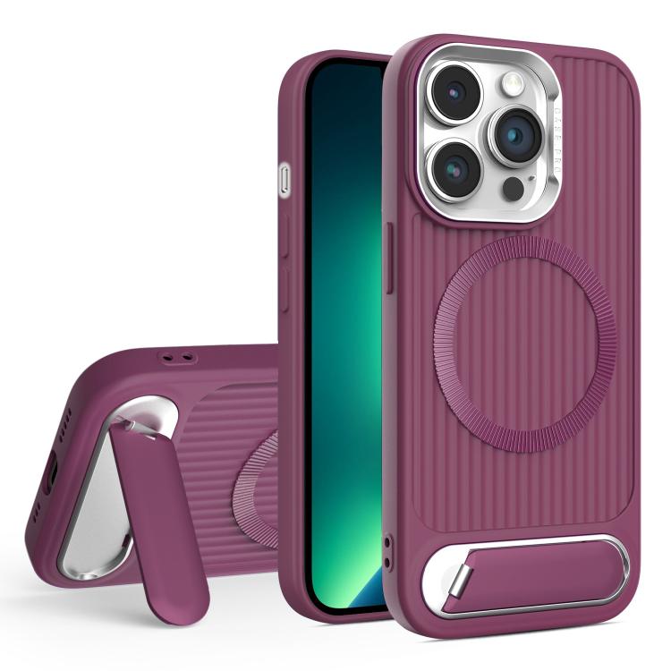 Vertical Lines Invisible Flat Holder MagSafe Phone Case, For iPhone 14 Pro, For iPhone 14 Pro Max, For iPhone 13 Pro Max, For iPhone 13 Pro, For iPhone 13