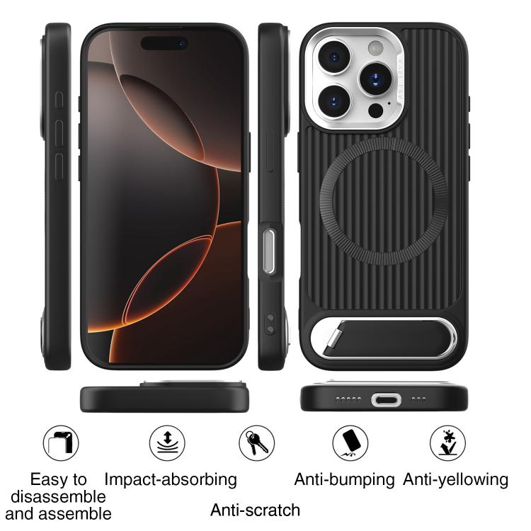 Vertical Lines Invisible Flat Holder MagSafe Phone Case, For iPhone 14 Pro, For iPhone 14 Pro Max, For iPhone 13 Pro Max, For iPhone 13 Pro, For iPhone 13