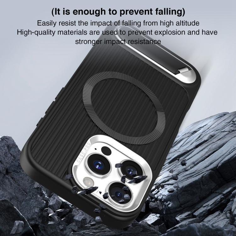 Vertical Lines Invisible Flat Holder MagSafe Phone Case, For iPhone 14 Pro, For iPhone 14 Pro Max, For iPhone 13 Pro Max, For iPhone 13 Pro, For iPhone 13