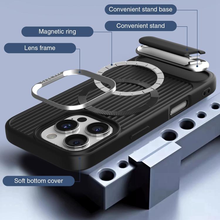 Vertical Lines Invisible Flat Holder MagSafe Phone Case, For iPhone 14 Pro, For iPhone 14 Pro Max, For iPhone 13 Pro Max, For iPhone 13 Pro, For iPhone 13