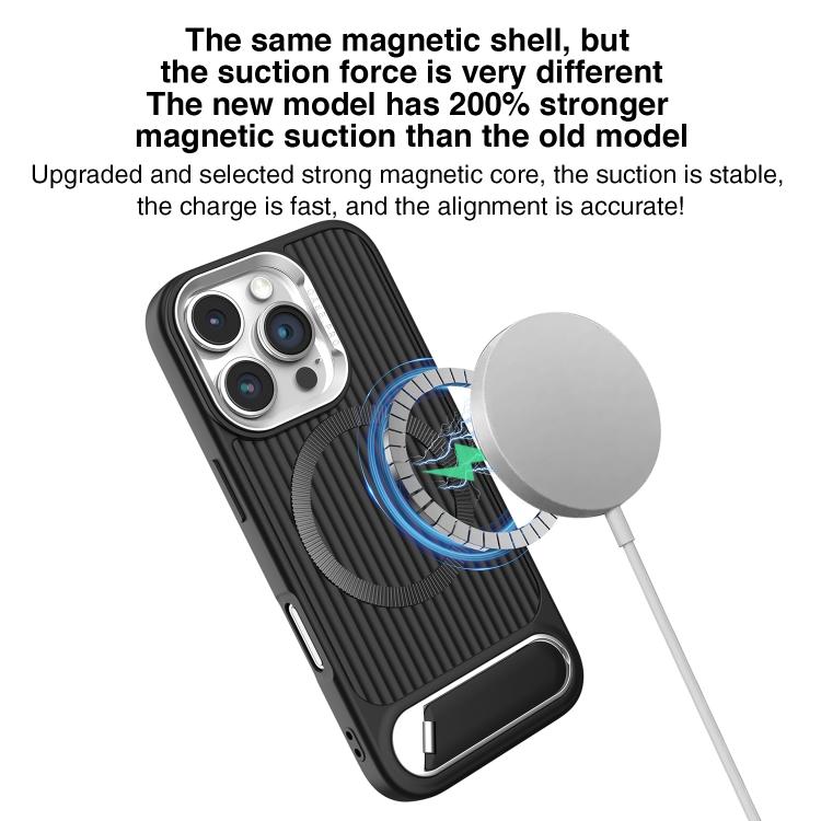 Vertical Lines Invisible Flat Holder MagSafe Phone Case, For iPhone 14 Pro, For iPhone 14 Pro Max, For iPhone 13 Pro Max, For iPhone 13 Pro, For iPhone 13