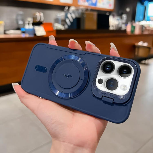 Lens Frame Holder Blade MagSafe Phone Case, For iPhone 12 Pro Max, For iPhone 12 Pro, For iPhone 11 Pro Max, For iPhone 11