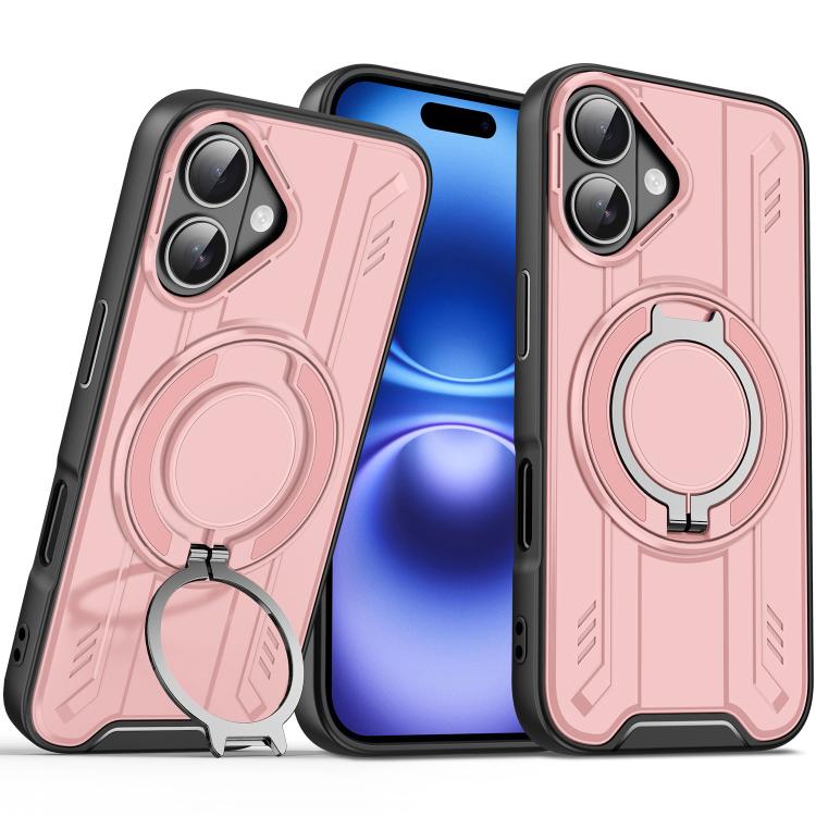 Rotating Ring Holder Magnetic MagSafe Phone Case, For iPhone 16, For iPhone 15 Pro Max, For iPhone 15 Pro, For iPhone 15 Plus
