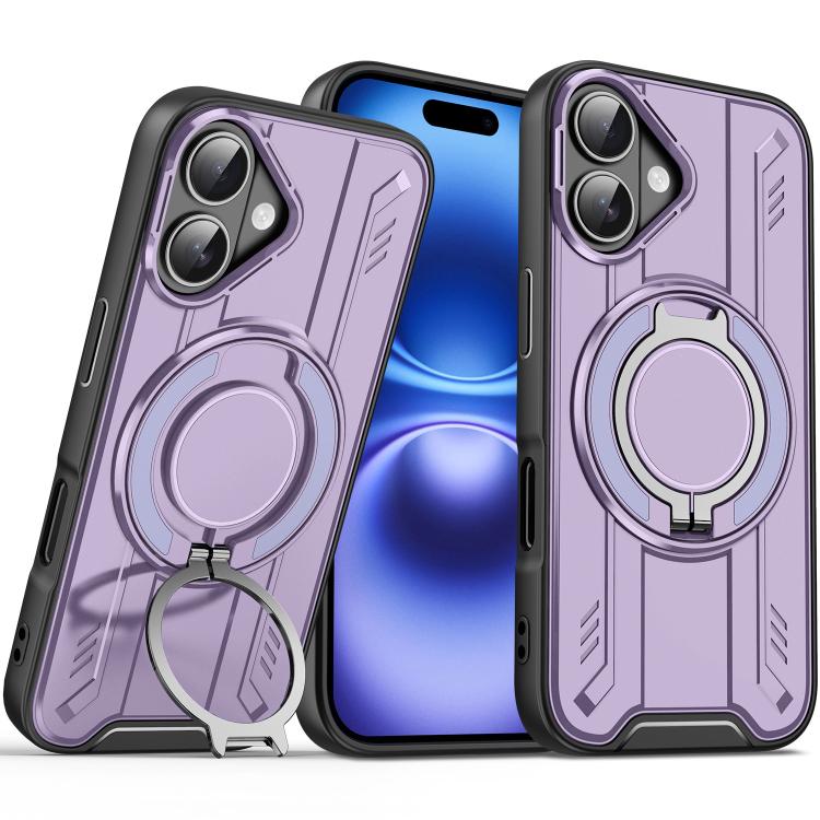Rotating Ring Holder Magnetic MagSafe Phone Case, For iPhone 16, For iPhone 15 Pro Max, For iPhone 15 Pro, For iPhone 15 Plus