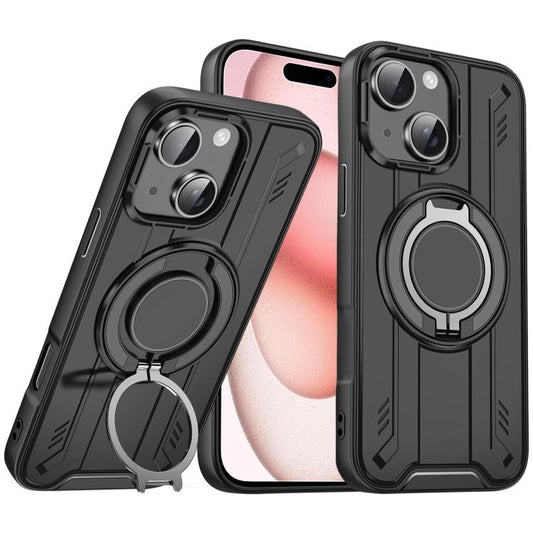 Rotating Ring Holder Magnetic MagSafe Phone Case, For iPhone 15, For iPhone 14 Plus, For iPhone 14, For iPhone 14 Pro