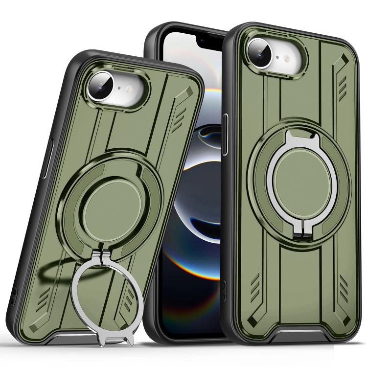 Rotating Ring Holder Magnetic MagSafe Phone Case, For iPhone 16e, For iPhone 16 Pro Max, For iPhone 16 Pro, For iPhone 16 Plus