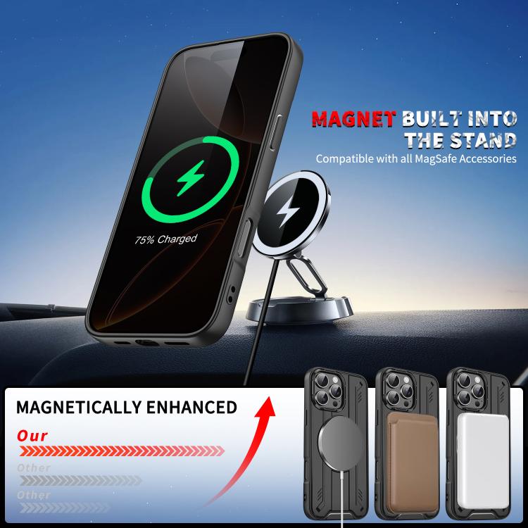 Rotating Ring Holder Magnetic MagSafe Phone Case, For iPhone 16, For iPhone 15 Pro Max, For iPhone 15 Pro, For iPhone 15 Plus