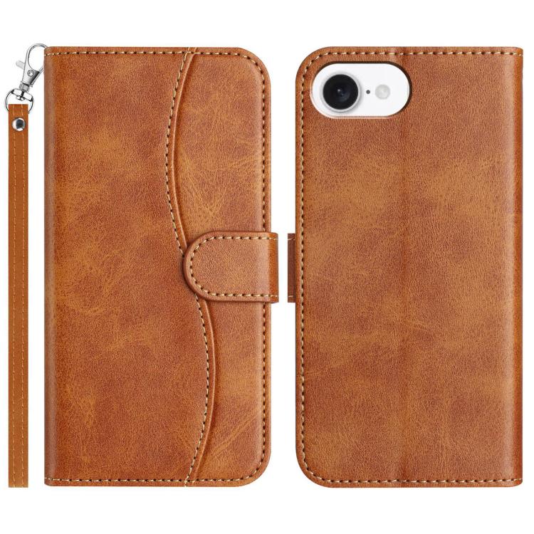 Dual-Folded S-shape Leather Phone Case