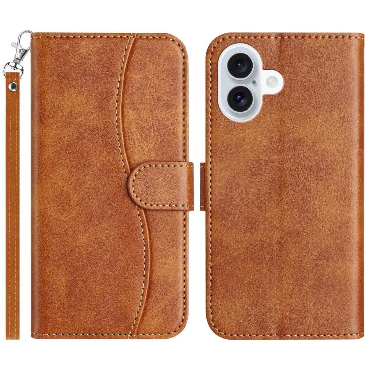 Dual-Folded S-shape Leather Phone Case