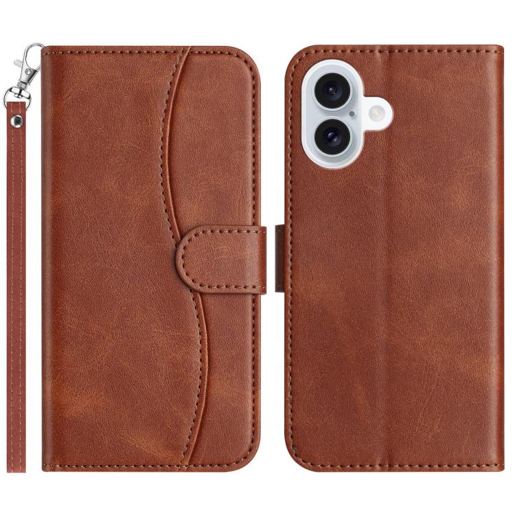 Dual-Folded S-shape Leather Phone Case