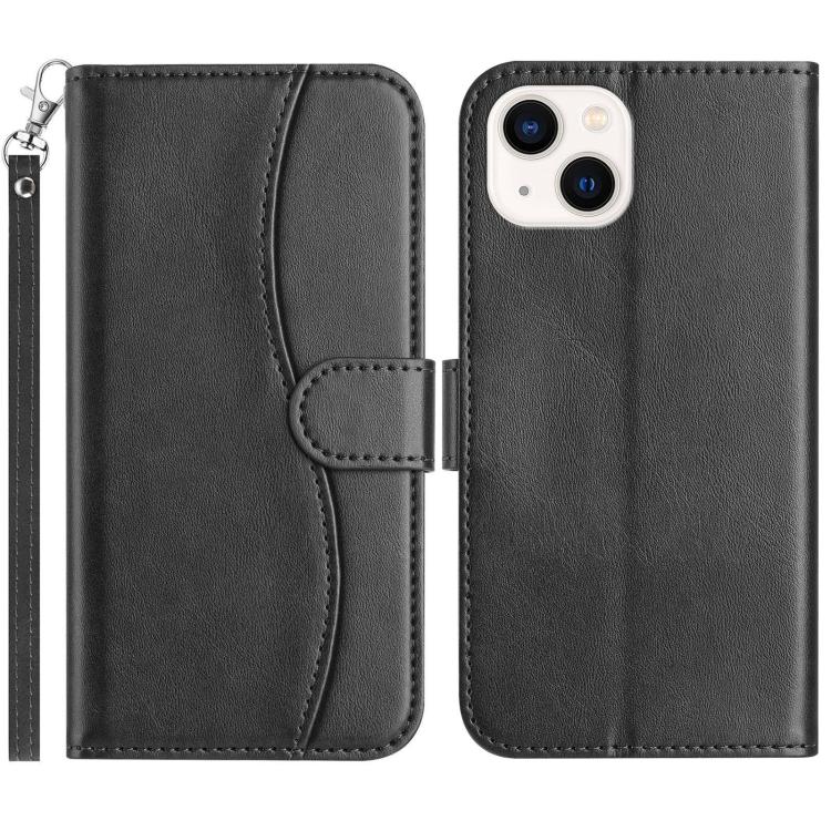 Dual-Folded S-shape Leather Phone Case
