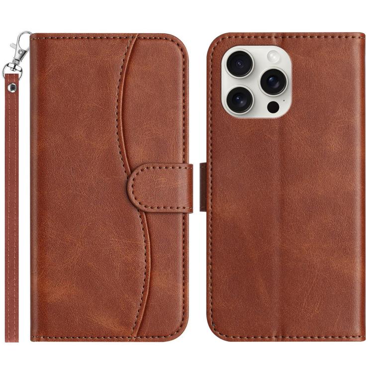 Dual-Folded S-shape Leather Phone Case