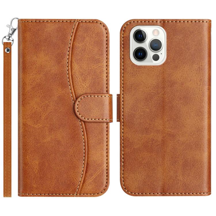 Dual-Folded S-shape Leather Phone Case