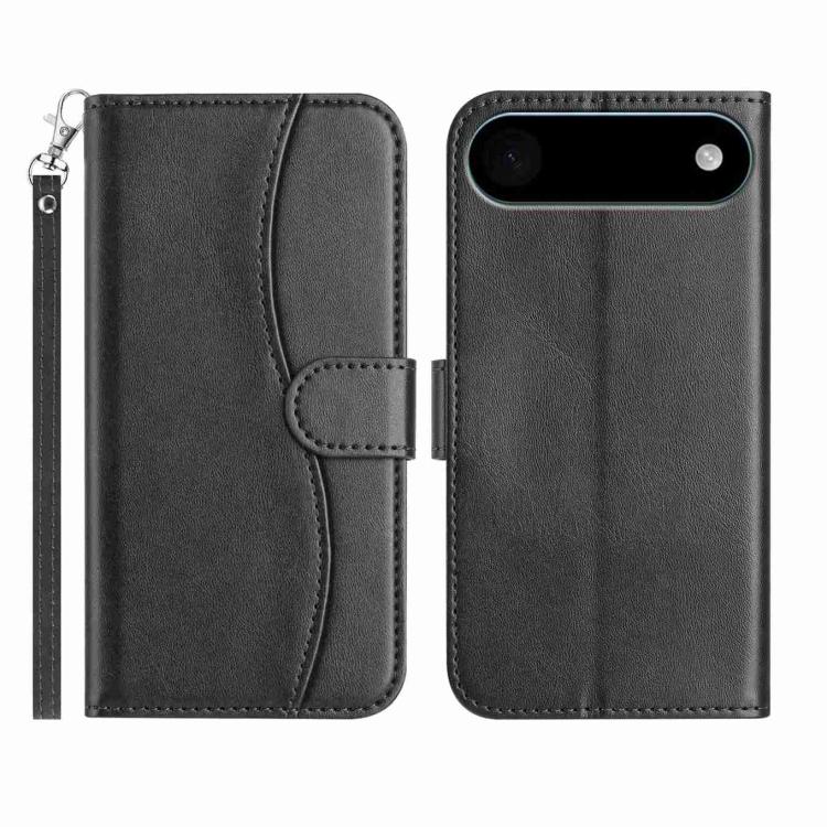Dual-Folded S-shape Leather Phone Case