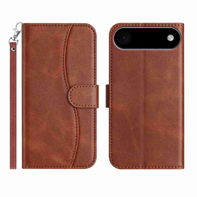 Dual-Folded S-shape Leather Phone Case