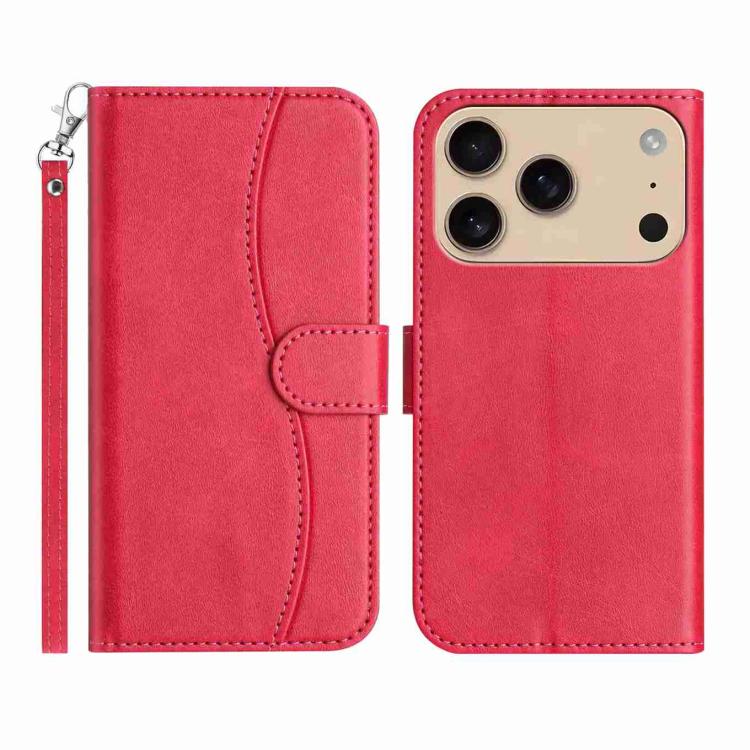 Dual-Folded S-shape Leather Phone Case