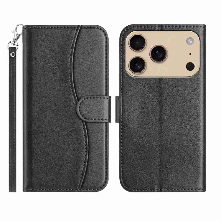 Dual-Folded S-shape Leather Phone Case