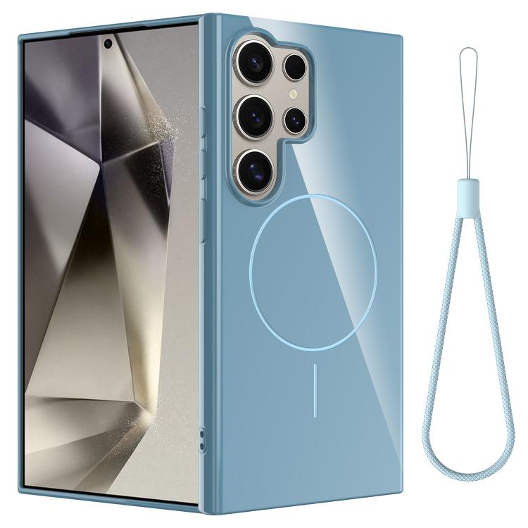 Glossy TPU Shockproof MagSafe Phone Case with Lanyard, For Samsung Galaxy S23 5G, For Samsung Galaxy S22 Ultra 5G