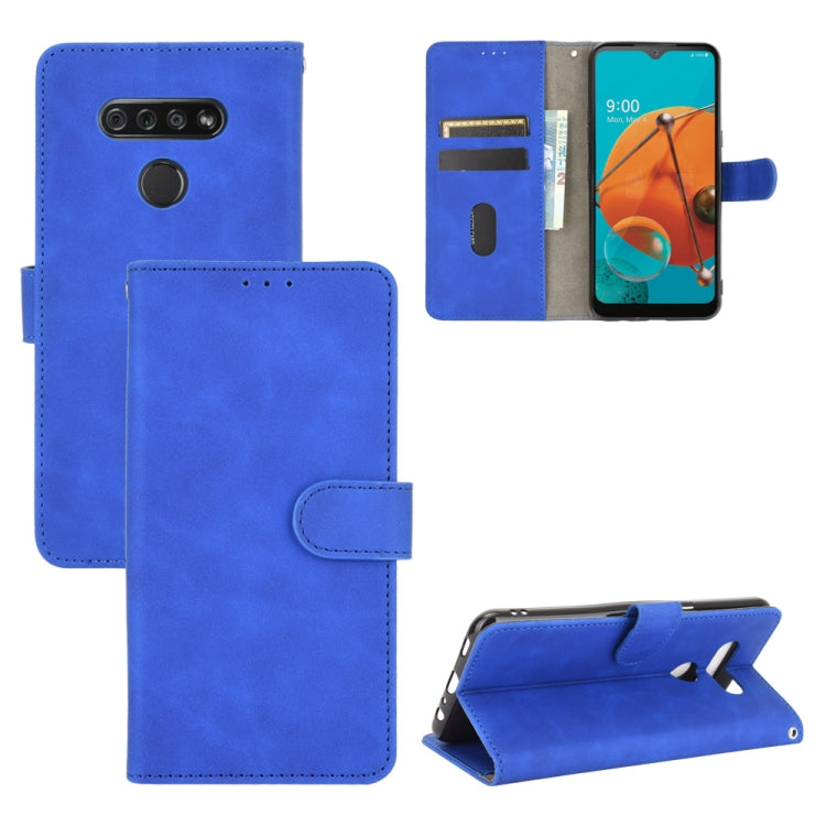 Solid Color Skin Feel Magnetic Buckle Horizontal Flip Calf Texture PU Leather Case with Holder & Card Slots & Wallet, For LG K51 / Q51, For LG K61 / Q61, For LG Velvet, For LG Q70, For LG Style 3, For LG Stylo 6