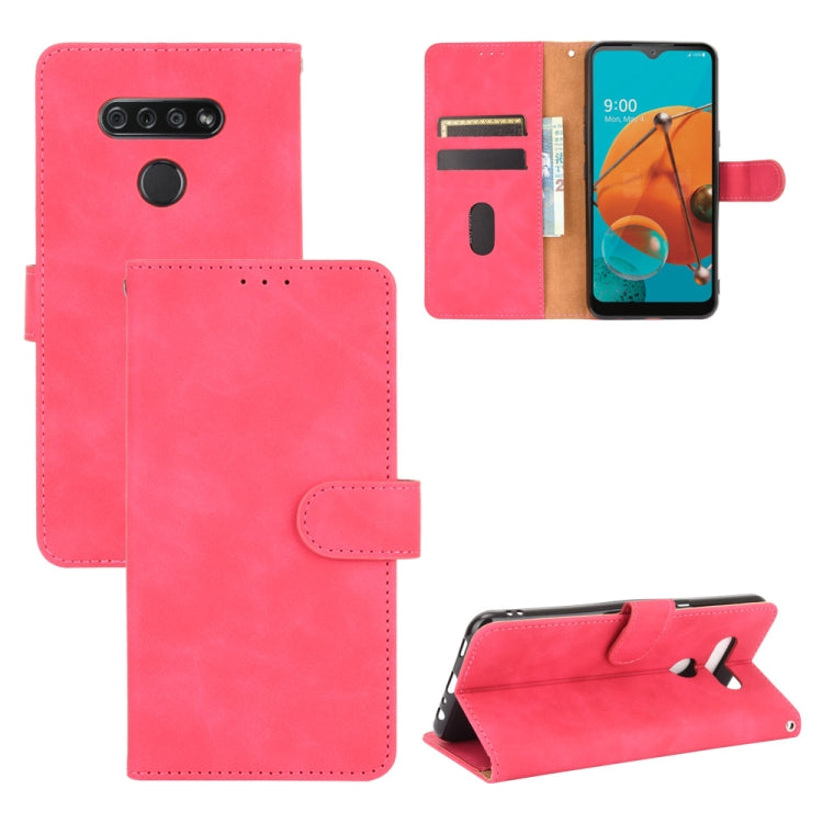 Solid Color Skin Feel Magnetic Buckle Horizontal Flip Calf Texture PU Leather Case with Holder & Card Slots & Wallet, For LG K51 / Q51, For LG K61 / Q61, For LG Velvet, For LG Q70, For LG Style 3, For LG Stylo 6