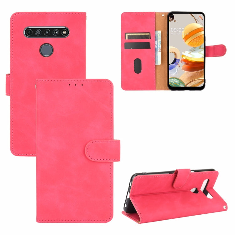 Solid Color Skin Feel Magnetic Buckle Horizontal Flip Calf Texture PU Leather Case with Holder & Card Slots & Wallet, For LG K51 / Q51, For LG K61 / Q61, For LG Velvet, For LG Q70, For LG Style 3, For LG Stylo 6