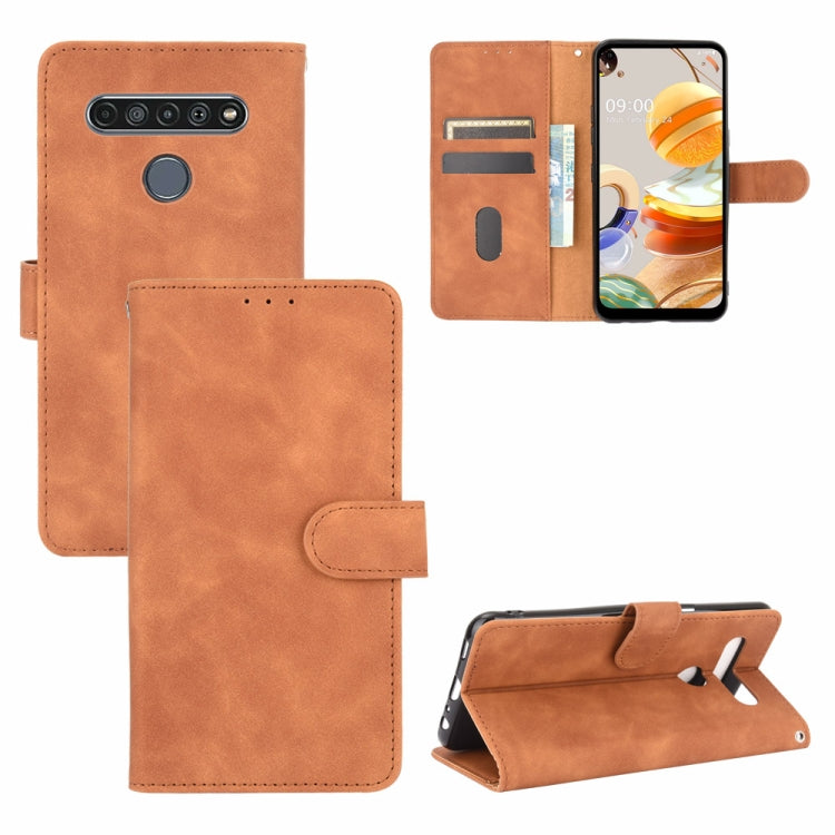 Solid Color Skin Feel Magnetic Buckle Horizontal Flip Calf Texture PU Leather Case with Holder & Card Slots & Wallet, For LG K51 / Q51, For LG K61 / Q61, For LG Velvet, For LG Q70, For LG Style 3, For LG Stylo 6