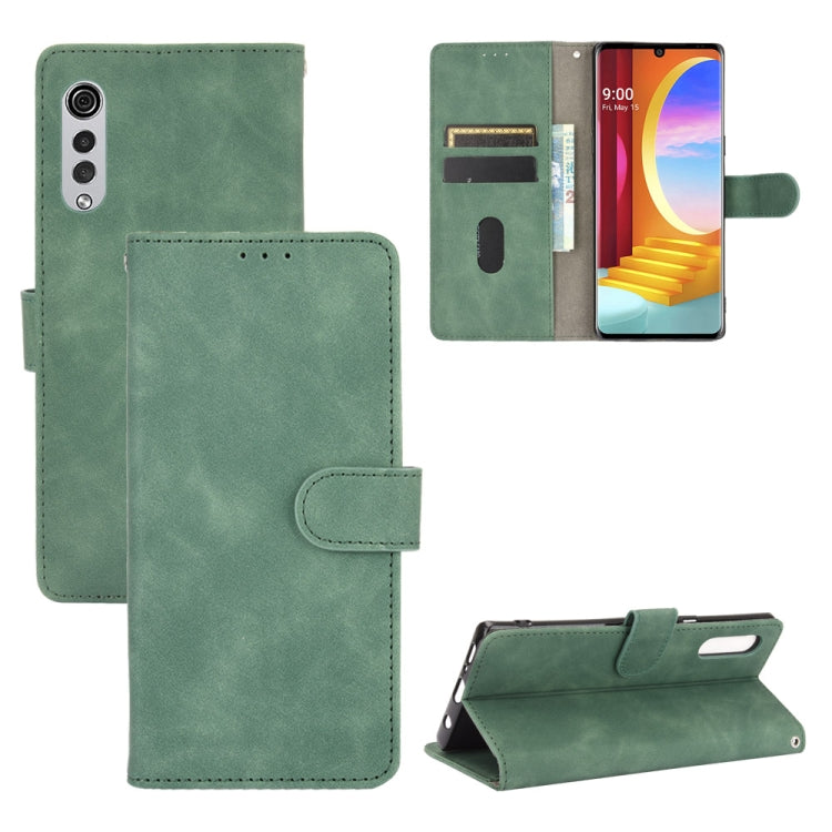 Solid Color Skin Feel Magnetic Buckle Horizontal Flip Calf Texture PU Leather Case with Holder & Card Slots & Wallet, For LG K51 / Q51, For LG K61 / Q61, For LG Velvet, For LG Q70, For LG Style 3, For LG Stylo 6