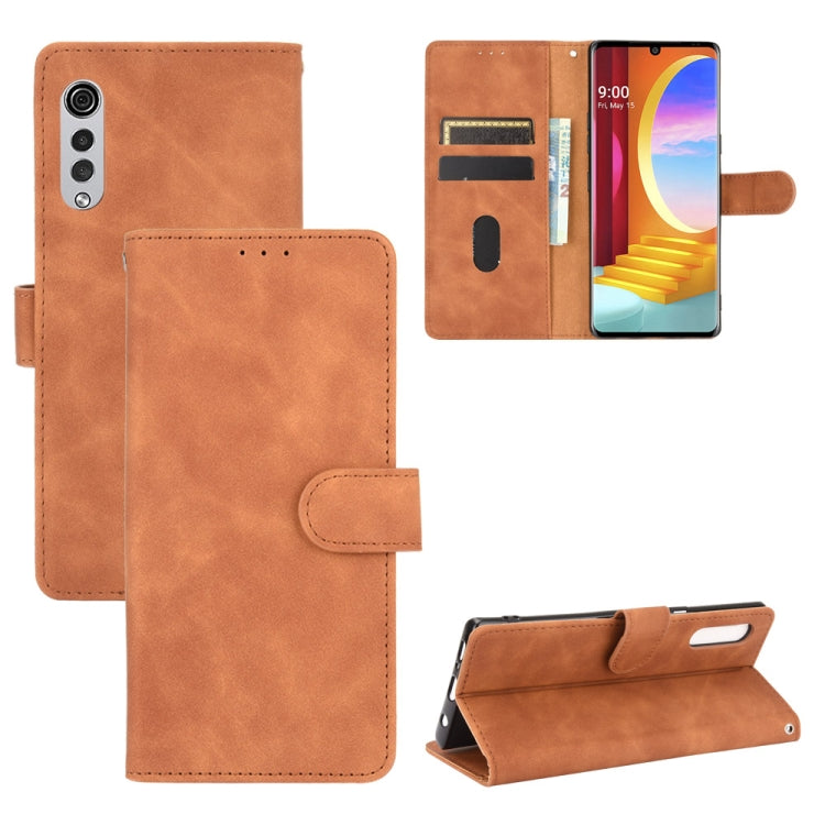 Solid Color Skin Feel Magnetic Buckle Horizontal Flip Calf Texture PU Leather Case with Holder & Card Slots & Wallet, For LG K51 / Q51, For LG K61 / Q61, For LG Velvet, For LG Q70, For LG Style 3, For LG Stylo 6