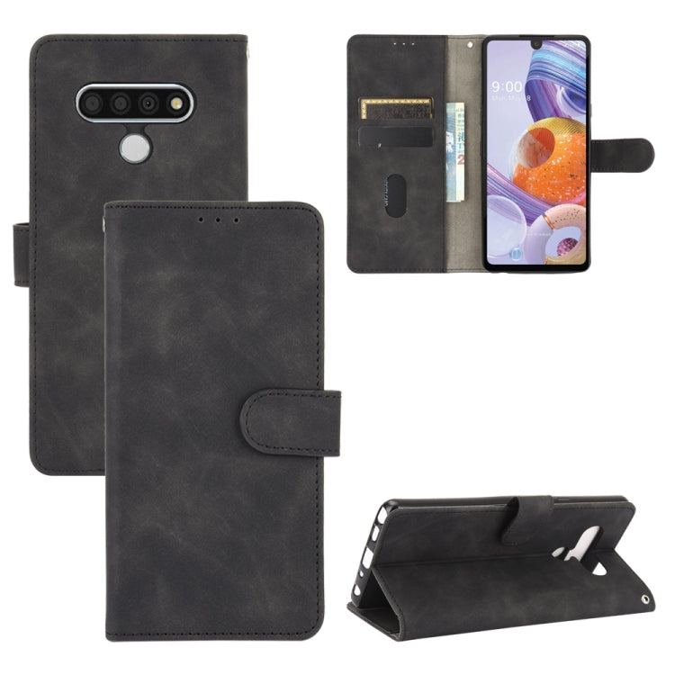 Solid Color Skin Feel Magnetic Buckle Horizontal Flip Calf Texture PU Leather Case with Holder & Card Slots & Wallet, For LG K51 / Q51, For LG K61 / Q61, For LG Velvet, For LG Q70, For LG Style 3, For LG Stylo 6