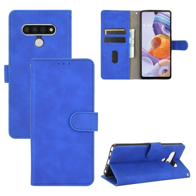 Solid Color Skin Feel Magnetic Buckle Horizontal Flip Calf Texture PU Leather Case with Holder & Card Slots & Wallet, For LG K51 / Q51, For LG K61 / Q61, For LG Velvet, For LG Q70, For LG Style 3, For LG Stylo 6