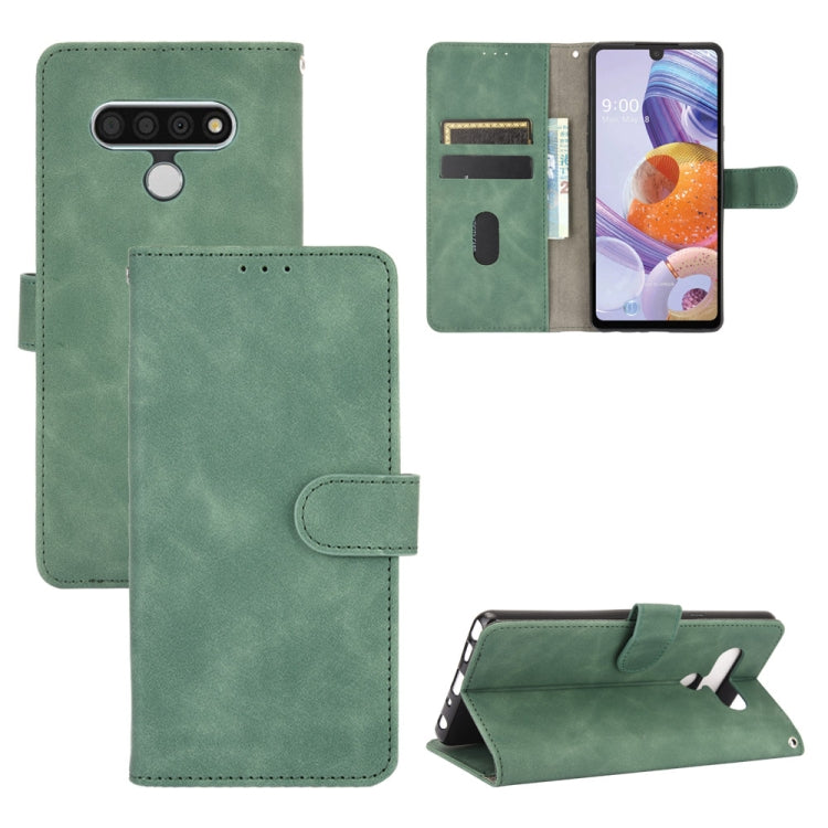 Solid Color Skin Feel Magnetic Buckle Horizontal Flip Calf Texture PU Leather Case with Holder & Card Slots & Wallet, For LG K51 / Q51, For LG K61 / Q61, For LG Velvet, For LG Q70, For LG Style 3, For LG Stylo 6