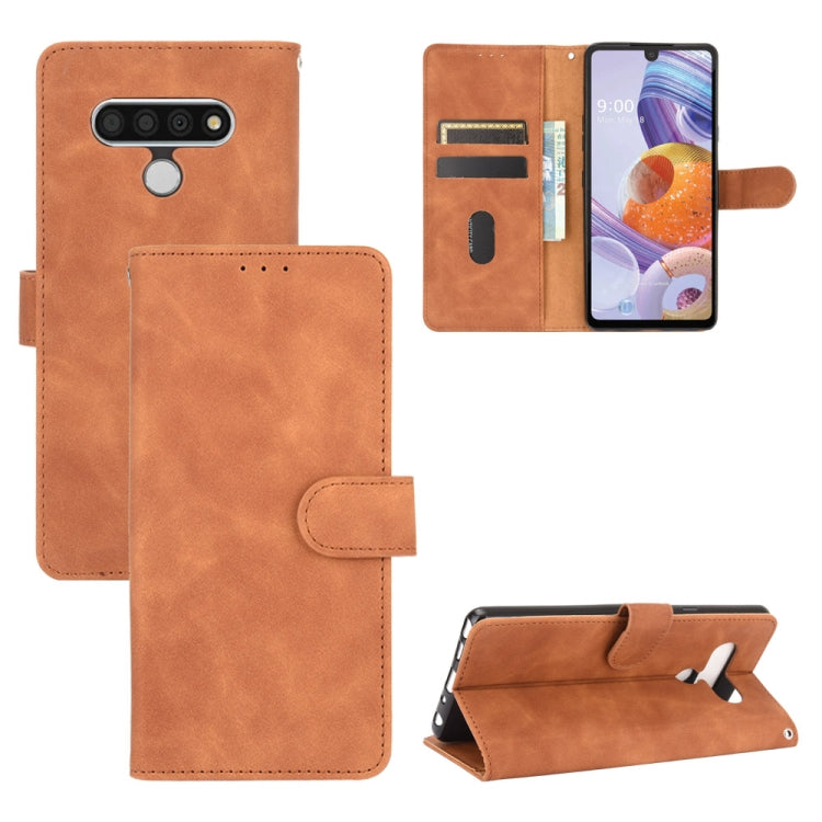 Solid Color Skin Feel Magnetic Buckle Horizontal Flip Calf Texture PU Leather Case with Holder & Card Slots & Wallet, For LG K51 / Q51, For LG K61 / Q61, For LG Velvet, For LG Q70, For LG Style 3, For LG Stylo 6