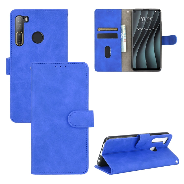 Solid Color Skin Feel Magnetic Buckle Horizontal Flip Calf Texture PU Leather Case with Holder & Card Slots & Wallet, For LG V60 ThinQ 5G, For HTC Desire 20 Pro