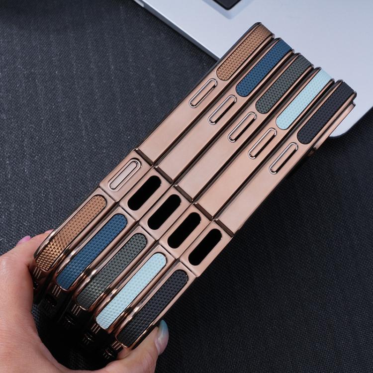 Electroplating Soft Side Sticker Leather MagSafe Phone Case, For iPhone 16, For iPhone 15 Pro Max, For iPhone 15 Pro, For iPhone 15 Plus