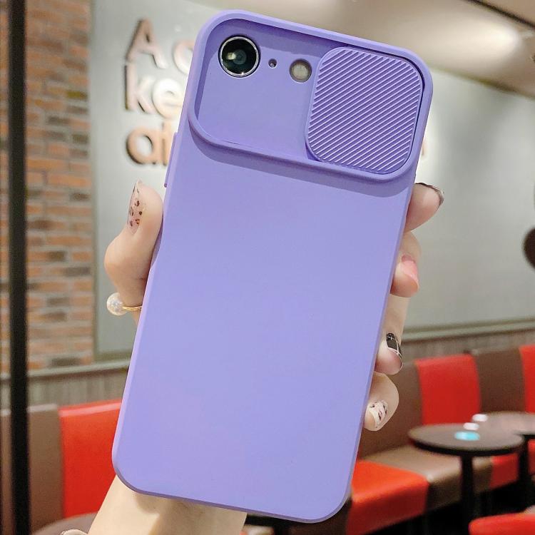 Slid Camera Shield Liquid Silicone TPU Phone Case, For iPhone 16e, For iPhone 16 Pro Max, For iPhone 16 Pro