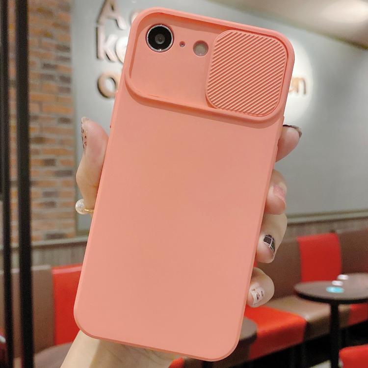 Slid Camera Shield Liquid Silicone TPU Phone Case, For iPhone 16e, For iPhone 16 Pro Max, For iPhone 16 Pro
