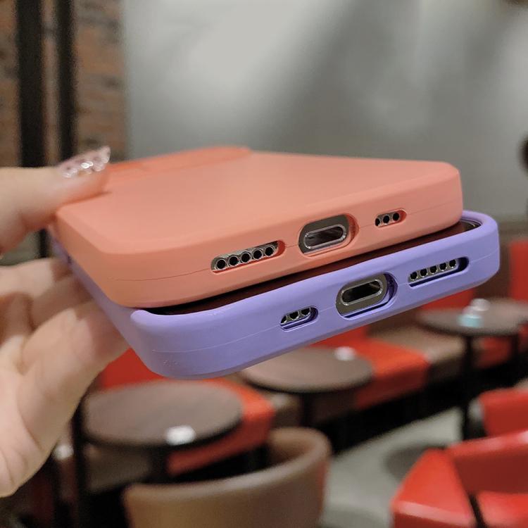Slid Camera Shield Liquid Silicone TPU Phone Case, For iPhone 15 Pro, For iPhone 15 Plus, For iPhone 15