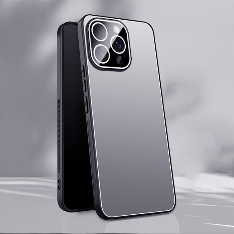 Ice Aluminum Metal Explosion-proof Frosted Phone Case, For iPhone 16e, For iPhone 16 Pro Max, For iPhone 16 Pro, For iPhone 16, For iPhone 15 Pro Max, For iPhone 15 Pro, For iPhone 15, For iPhone 14