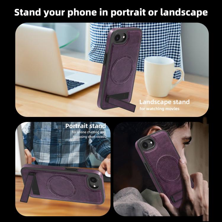 Multi-function Holder MagSafe PU Phone Case