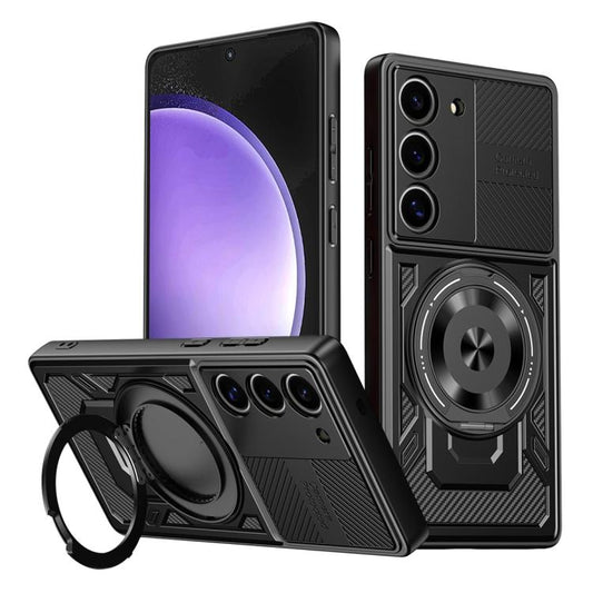 Armor Rotating Holder MagSafe Phone Case, For Samsung Galaxy S23+ 5G, For Samsung Galaxy S23 5G, For Samsung Galaxy S20 FE, For Samsung Galaxy S22 Ultra 5G