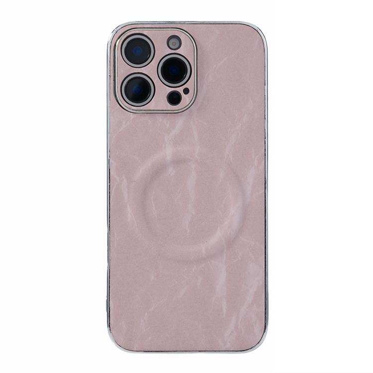 Electroplating PC Snow Bark Texture MagSafe Phone Case